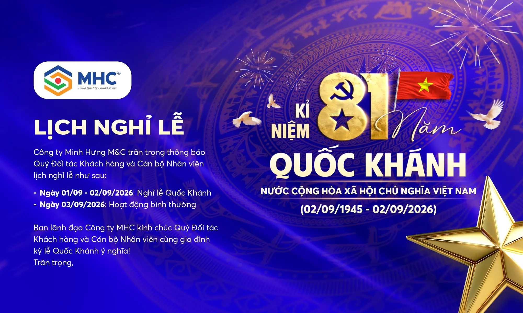 Minh Hưng M&C • Xây chất lượng, dựng niềm tin